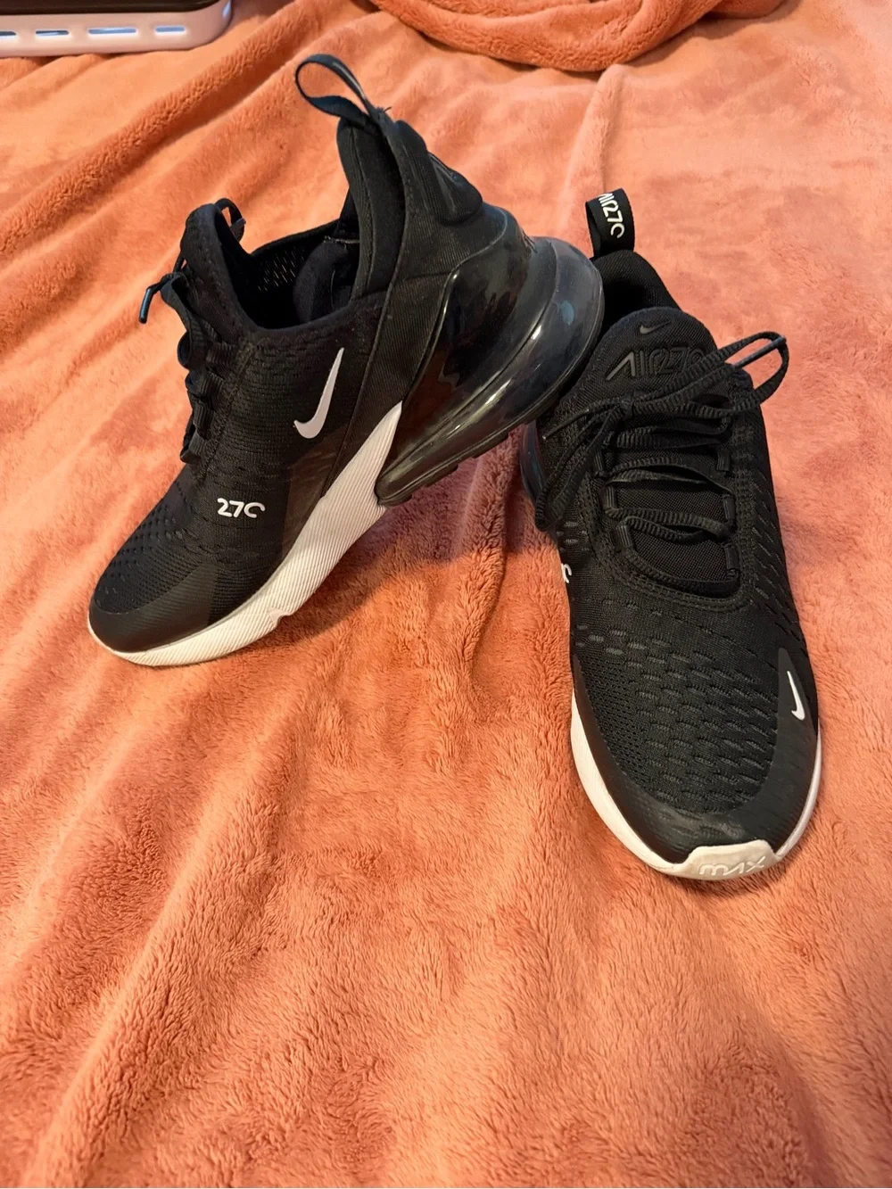 Nike Black/White Air Max Sport Sneakers